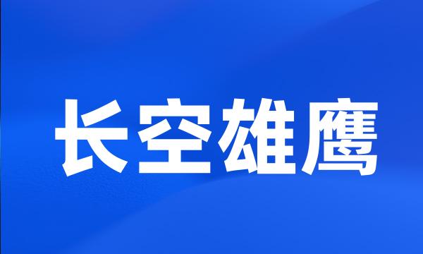 长空雄鹰