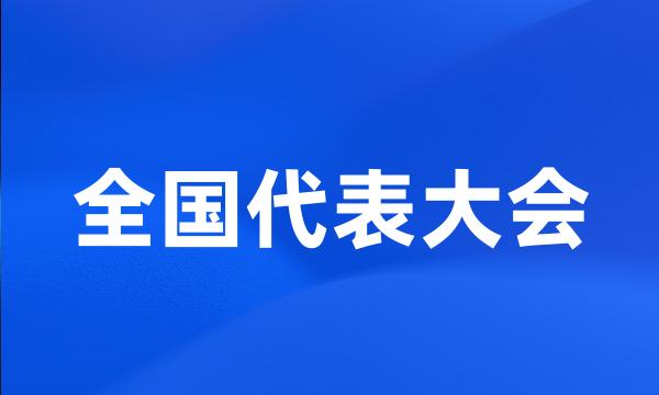 全国代表大会