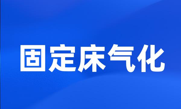 固定床气化