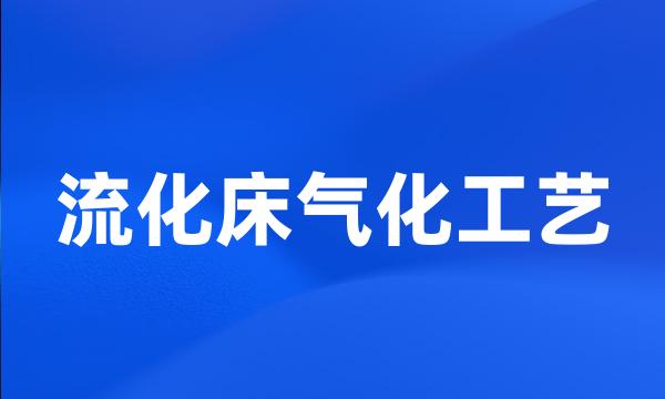 流化床气化工艺