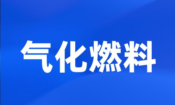 气化燃料