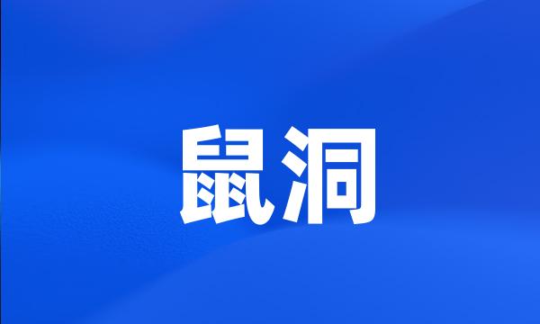 鼠洞