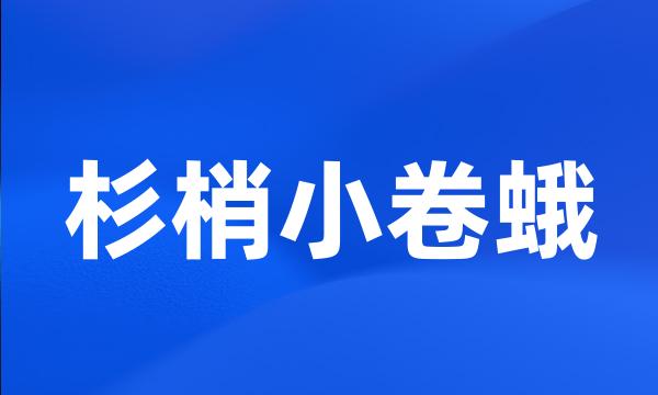 杉梢小卷蛾