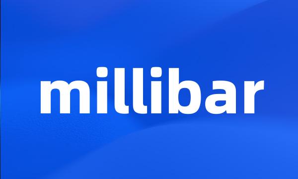 millibar