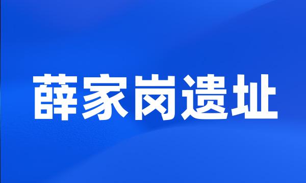 薛家岗遗址