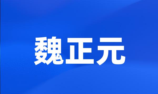 魏正元