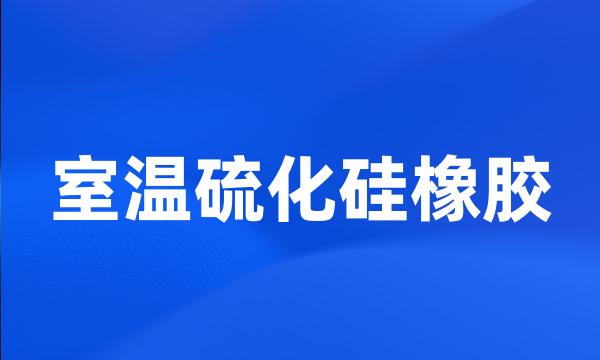 室温硫化硅橡胶