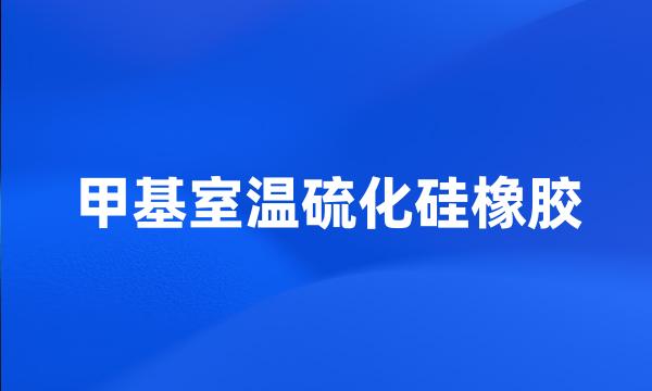 甲基室温硫化硅橡胶