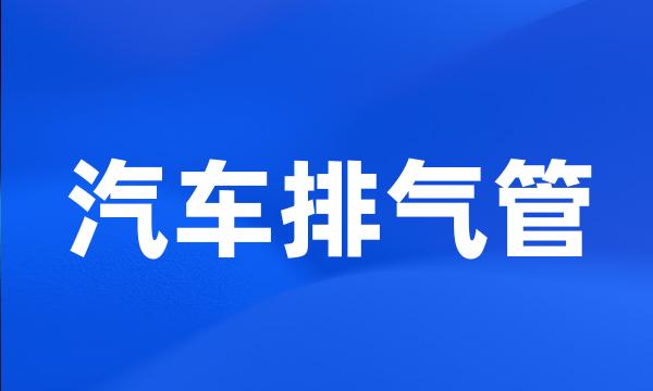 汽车排气管