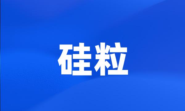 硅粒