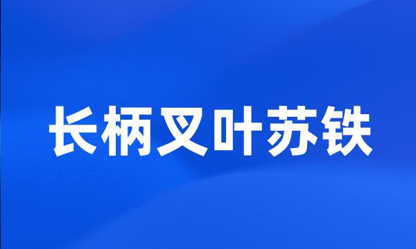 长柄叉叶苏铁