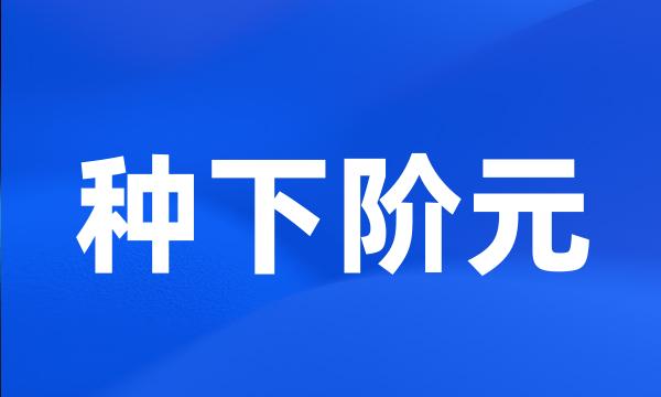 种下阶元