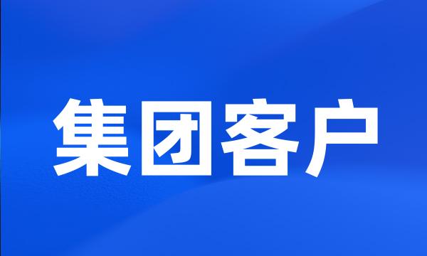 集团客户