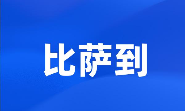 比萨到