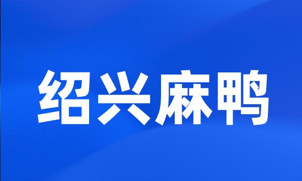 绍兴麻鸭