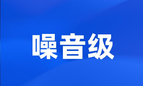 噪音级