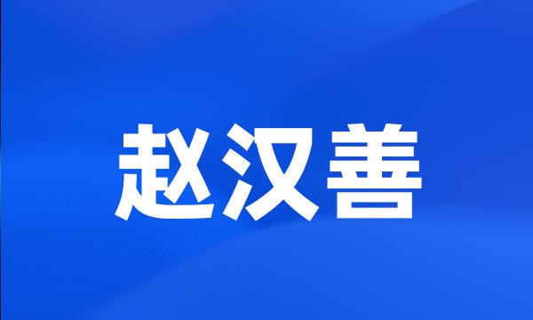 赵汉善