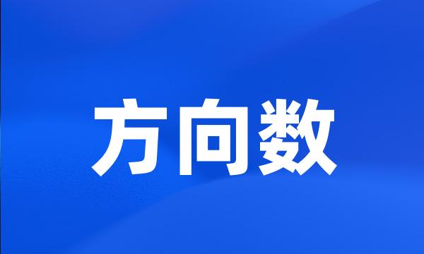 方向数