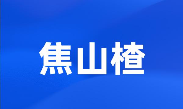 焦山楂