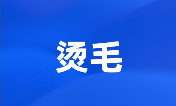 烫毛