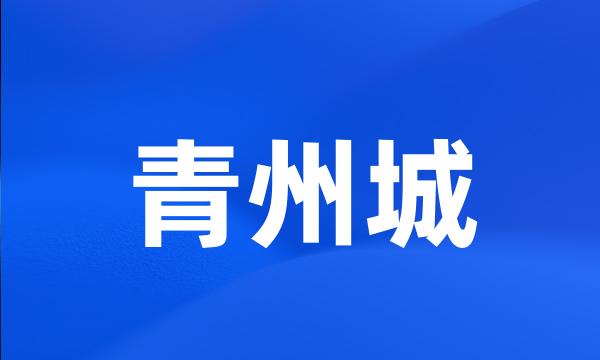 青州城