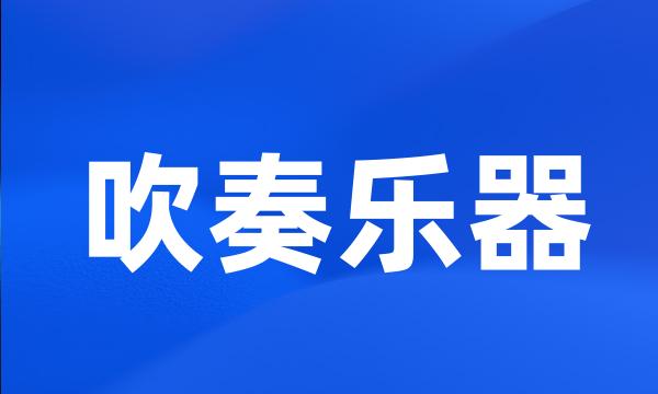 吹奏乐器