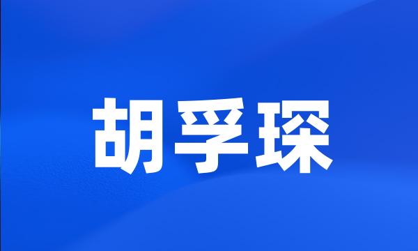 胡孚琛