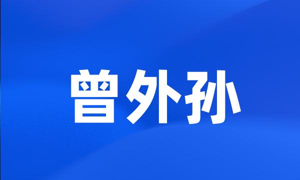 曾外孙