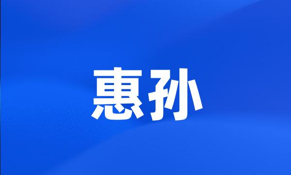 惠孙