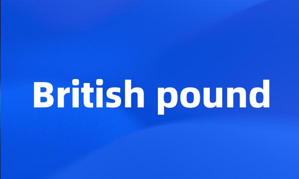 British pound