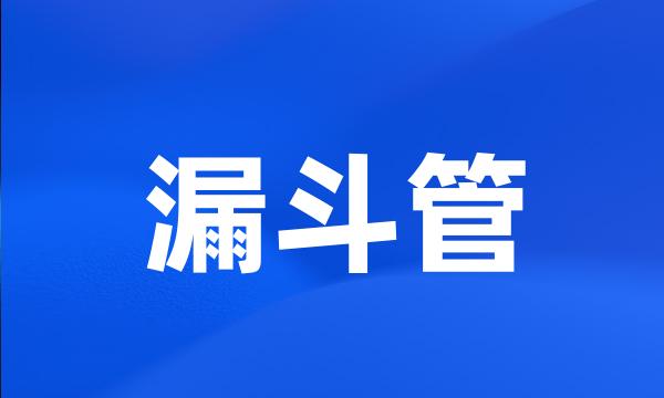 漏斗管