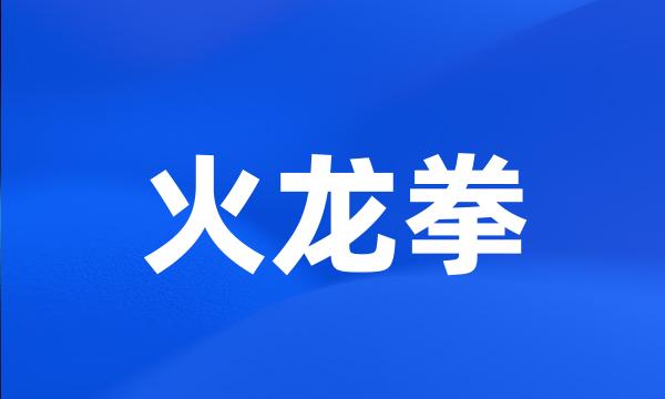 火龙拳