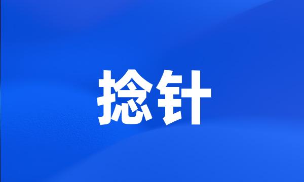 捻针