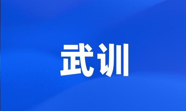 武训