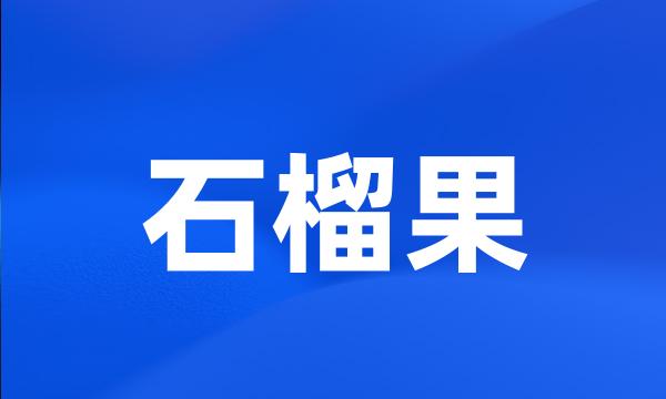 石榴果