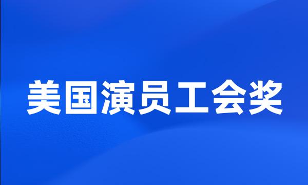 美国演员工会奖