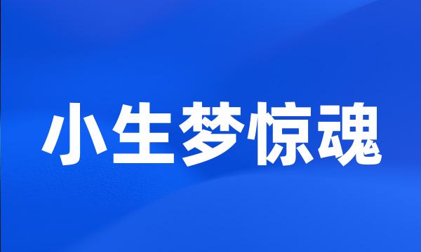 小生梦惊魂