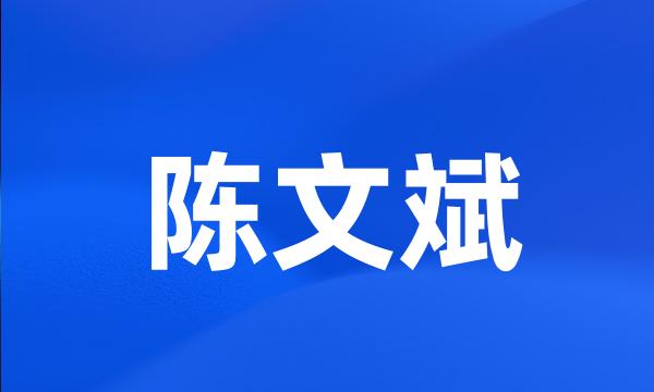 陈文斌