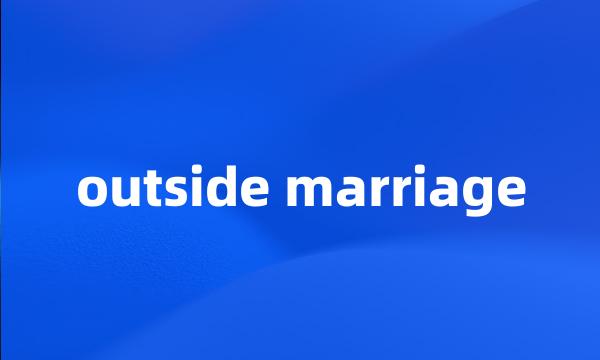 outside marriage