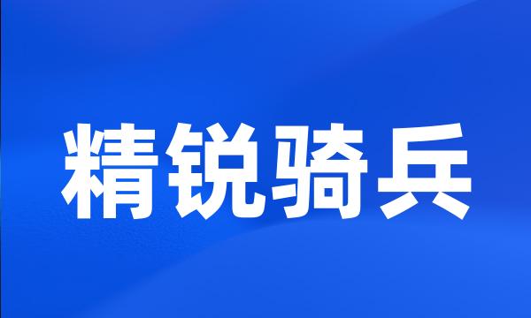 精锐骑兵