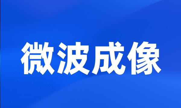 微波成像