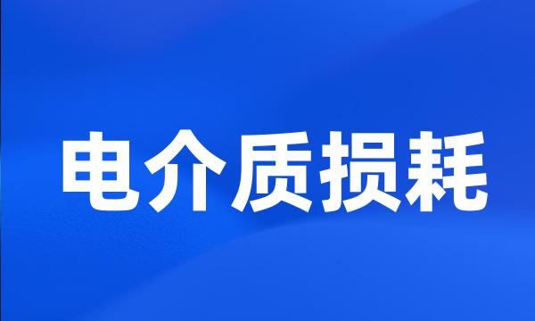 电介质损耗