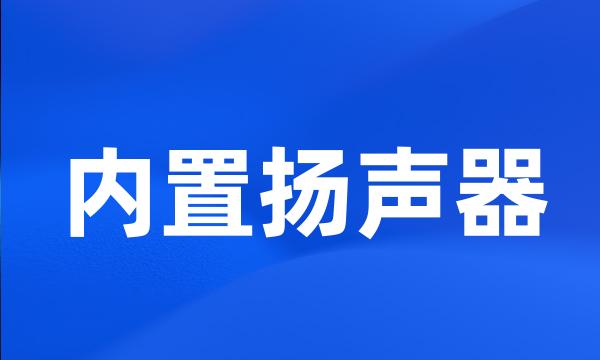 内置扬声器