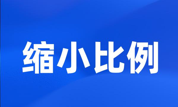 缩小比例