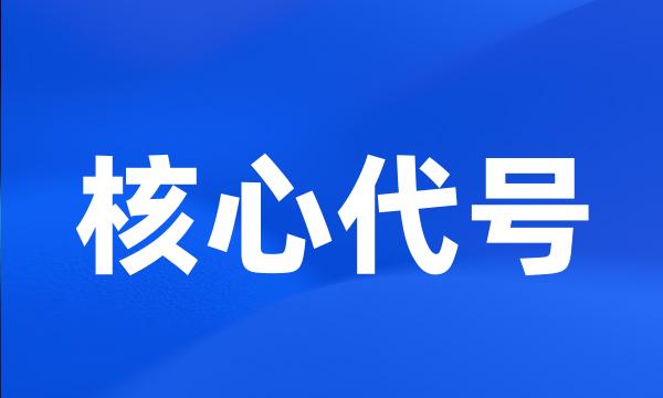 核心代号