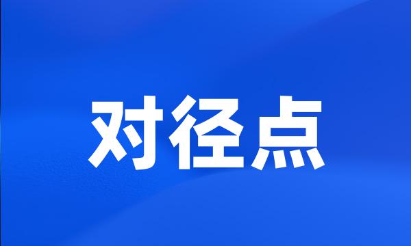 对径点