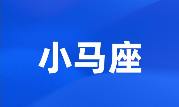 小马座