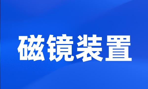 磁镜装置