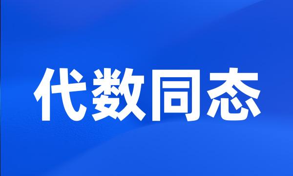 代数同态