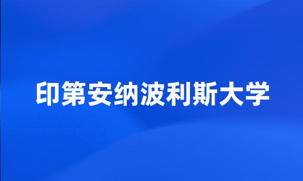 印第安纳波利斯大学